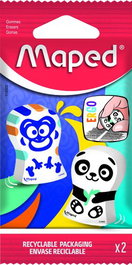 Goma De Borrar Maped Ergo Fun Surtido Blister De 2 (Set de 12)