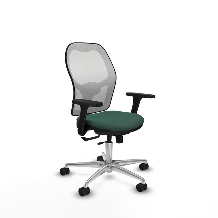 PIQUERAS Y CRESPO Silla de oficina Jorquera Verde botella y blanco PIQUERAS Y CRESPO Silla de oficina Jorquera Verde botella y blanco