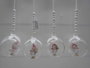 DKD Home Decor Decoración Colgante de Resina y Cristal Pack de 4 Surtidos
