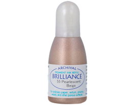 Tsukineko Tinta BRILLANCE beige perlado efecto nacarado recarga 20ml