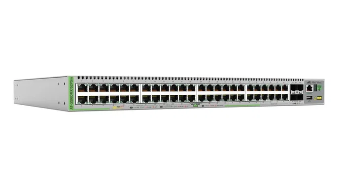 Allied telesis at-gs980mx/52psm-50 switch gestionado l3 10g ethernet (100/1000/10000) energÍa sobre ethernet (poe) gris