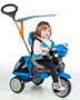 Ociotrends - Triciclo Ranger Acolchado con Capota y Bolso, Edad 10-36 Meses (76x50x96cm), Azul