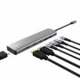 Trust Dalyx Adaptador multipuerto 7 en 1 USB-C Gris