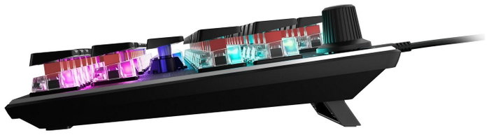 Turtle Beach Vulcan TKL AIMO Teclado Mecánico Gaming, Cableado, Retroiluminación RGB, Distribución US, Negro