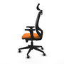 PIQUERAS Y CRESPO Silla de oficina Cilanco Naranja y Negro