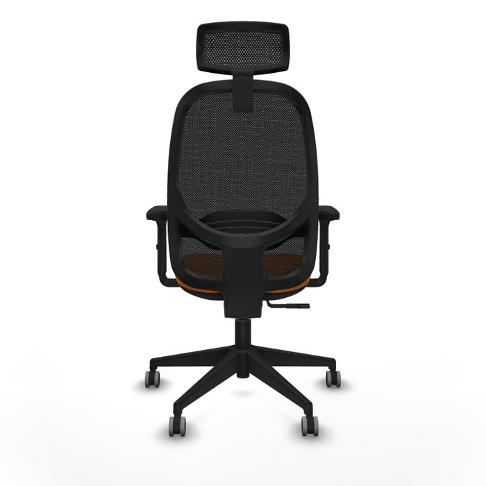 PIQUERAS Y CRESPO Silla de oficina Cilanco Naranja y Negro