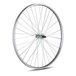 Gurpil Llanta de pared simple plata 28" V-Brake 36T 16,3mm - Rueda trasera aluminio con buje
