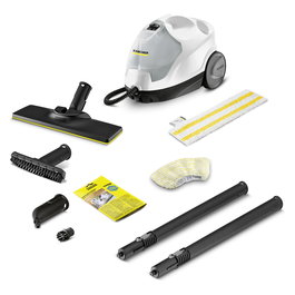 Kärcher SC 4 EasyFix Limpiador a Vapor de Cilindro, 2000 W, 3.5 bar, Vapor Ajustable, Incluye Cepillo y Boquilla de Suelo, Capacidad 0.8 L