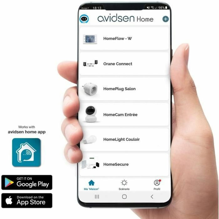 Avidsen Orane Connect Motorización para cancelas batientes 500 kg y 5 m Avidsen Orane Connect Motorización para cancelas batientes 500 kg y 5 m