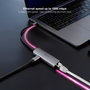 Nanocable Adaptador USB-C 3.1 a RJ45 Gigabit Ethernet 1000 Mbps con Power Delivery PD 100W Gris 18cm