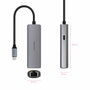 Nanocable Adaptador USB-C 3.1 a RJ45 con PD 100W, Gris