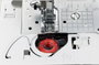 Brother FS100WT Máquina de coser electrónica blanca