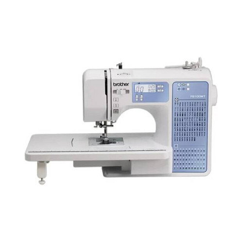Brother FS100WT Máquina de Coser Automática con 100 Puntadas y Pantalla LCD, Blanca