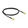 DeLOCK Cable coaxial RP-SMA Macho a RP-SMA Hembra LMR100 1 m