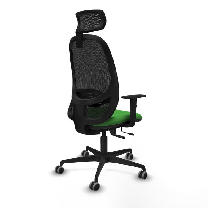 PIQUERAS Y CRESPO Silla de oficina Cilanco Verde con mecanismo Sincro/Traslack
