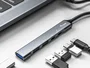 Equip 128962 Hub USB-C de 5 Puertos con PD 100W - 1x USB-C + 2x USB-A 3.0 + 2x USB 2.0 - 5 Gbps - Aluminio Plateado
