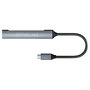 Equip Hub USB-C 5 Puertos con Carga PD 100W y Carcasa de Aluminio Plata
