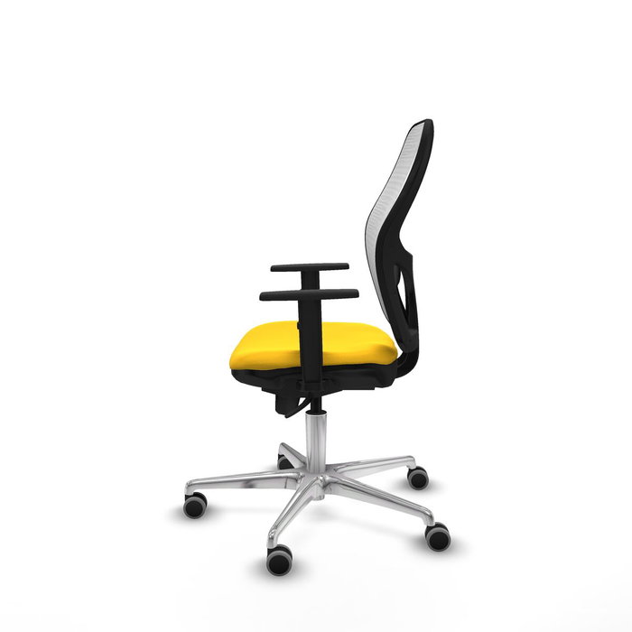 PIQUERAS Y CRESPO Silla de oficina Jorquera con mecanismo Sincro, Amarillo y Blanco PIQUERAS Y CRESPO Silla de oficina Jorquera con mecanismo Sincro, Amarillo y Blanco