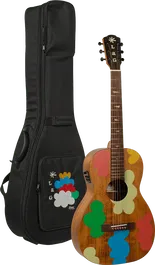 LAG Guitarra Acústica Parlor Electro Signature Vianney Lag Natural Caoba Abeto Engelmann Barniz Satinado