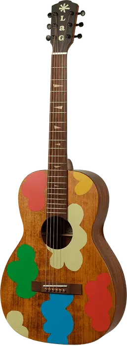 LAG Guitarra Acústica Parlor Electro Signature Vianney Lag Natural Caoba Abeto Engelmann Barniz Satinado