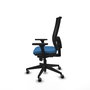 PIQUERAS Y CRESPO Silla de oficina Horna Azul claro con respaldo de malla Negro