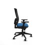 PIQUERAS Y CRESPO Silla de oficina Horna Azul claro con respaldo de malla Negro