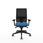 PIQUERAS Y CRESPO Silla de oficina Horna Azul claro con respaldo de malla Negro