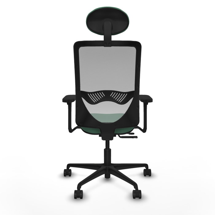 PIQUERAS Y CRESPO Silla de oficina Zulema con mecanismo Sincro/Traslack, Verde esmeralda y Gris PIQUERAS Y CRESPO Silla de oficina Zulema con mecanismo Sincro/Traslack, Verde esmeralda y Gris