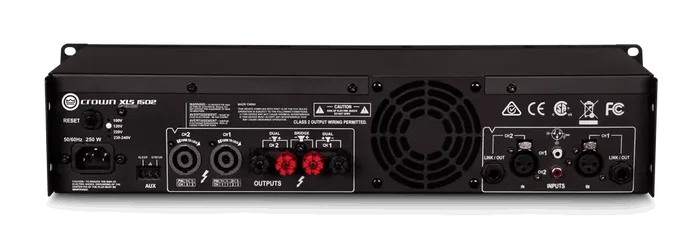 Crown Xls 1502 Amplificador Clase D con Tecnología DriveCore Ultraeficiente