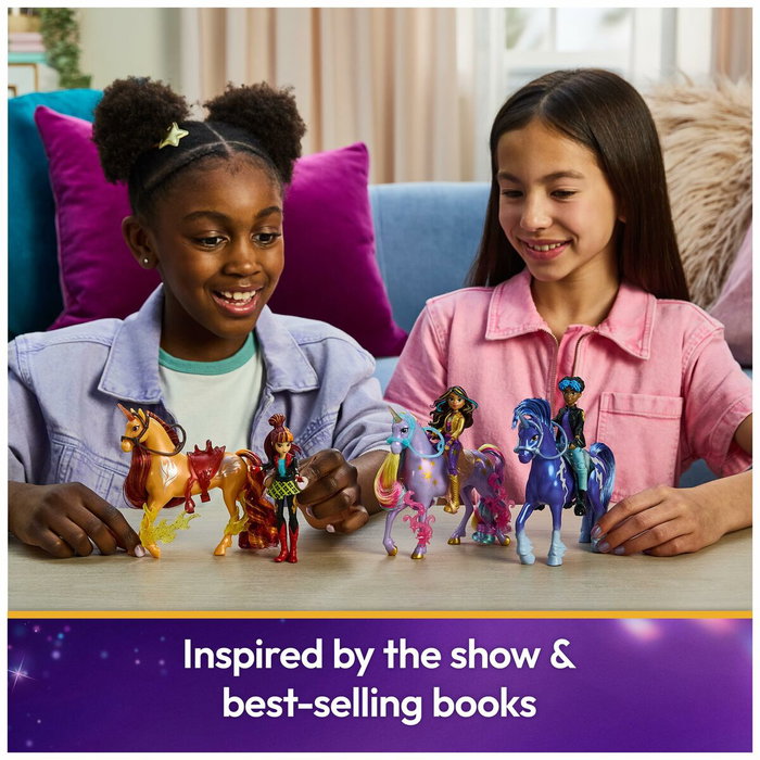 Spinmaster Figuras Sophia + Wildstar con 5 accesorios de Unicorn School