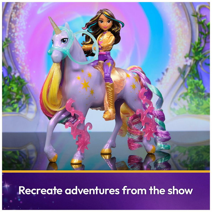 Spinmaster Figuras Sophia + Wildstar con 5 accesorios de Unicorn School