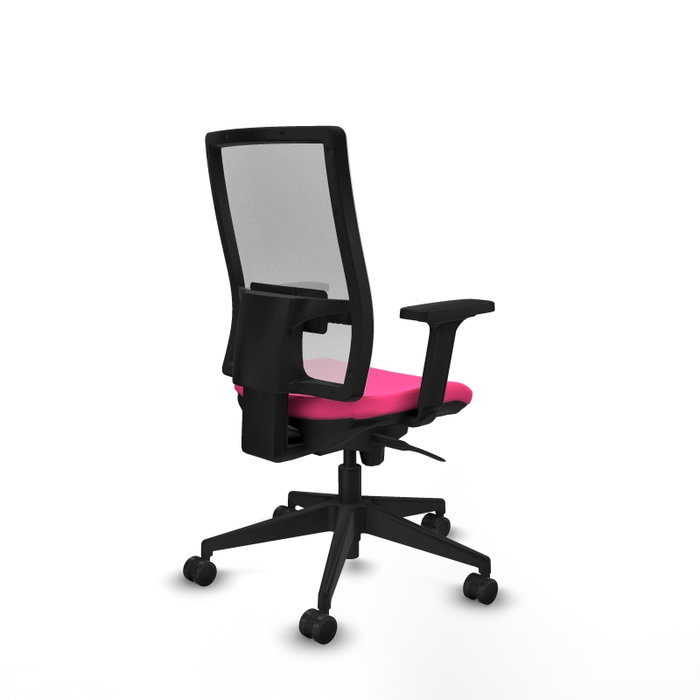 PIQUERAS Y CRESPO Silla de oficina Horna Rosa y Blanco