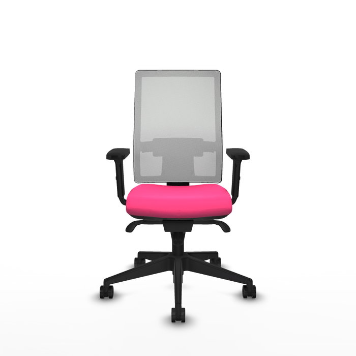 PIQUERAS Y CRESPO Silla de oficina Horna Rosa y Blanco