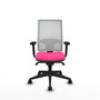 PIQUERAS Y CRESPO Silla de oficina Horna Rosa y Blanco