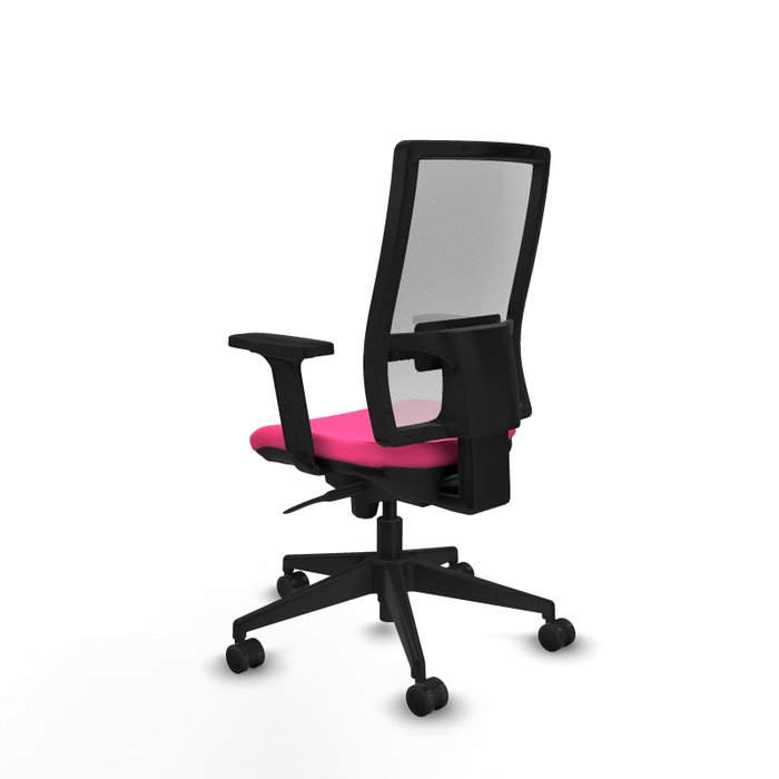 PIQUERAS Y CRESPO Silla de oficina Horna Rosa y Blanco
