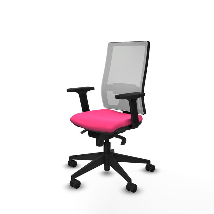 PIQUERAS Y CRESPO Silla de oficina Horna Rosa y Blanco