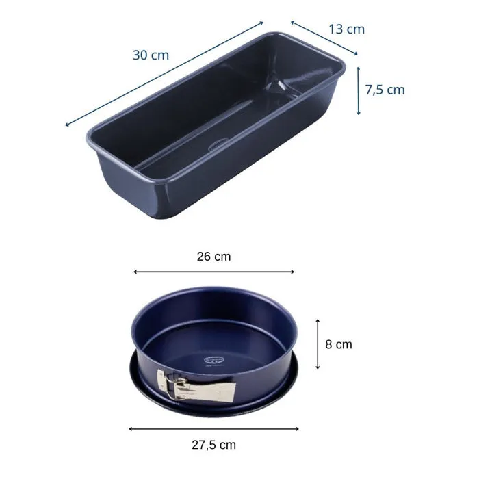 Dr Oetker Back Liebe Molde para Pasteles y Molde Desmontable Esmaltado 30 y 26 cm