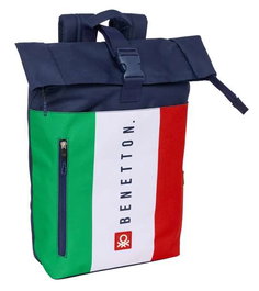 Mochila para Portátil Benetton Flag Azul marino 28 x 42 x 13 cm