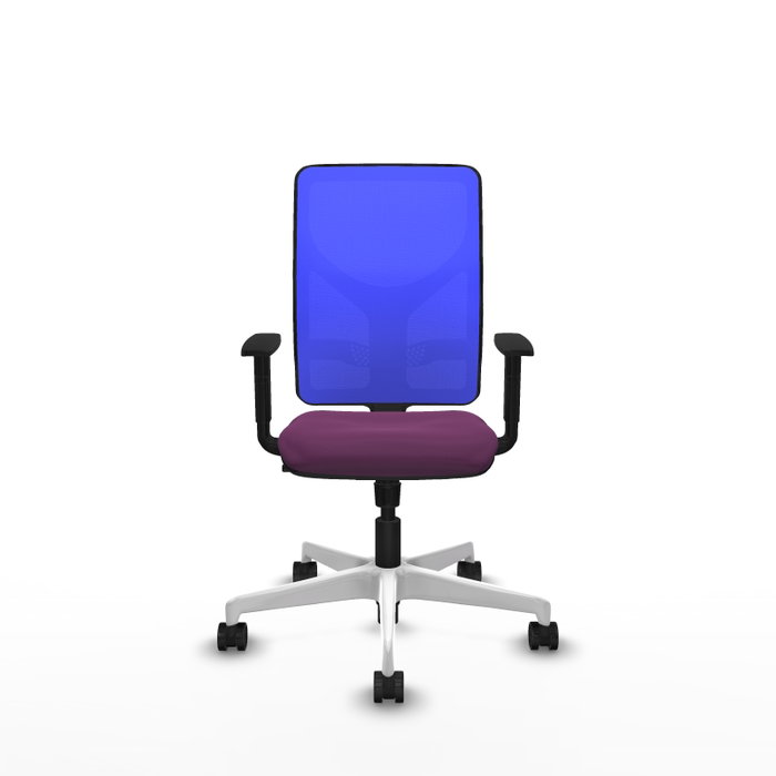 PIQUERAS Y CRESPO Silla de oficina Motilla con mecanismo Sincro, Morado y Azul
