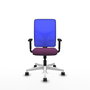 PIQUERAS Y CRESPO Silla de oficina Motilla con mecanismo Sincro, Morado y Azul