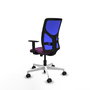 PIQUERAS Y CRESPO Silla de oficina Motilla con mecanismo Sincro, Morado y Azul