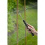 Nature Alambre Retorcido Automático Mango de Goma Acero Galvanizado H30 cm L16 cm x Ø1 mm