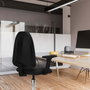 PIQUERAS Y CRESPO Silla de oficina Aýna Blanco con Brazos 2D