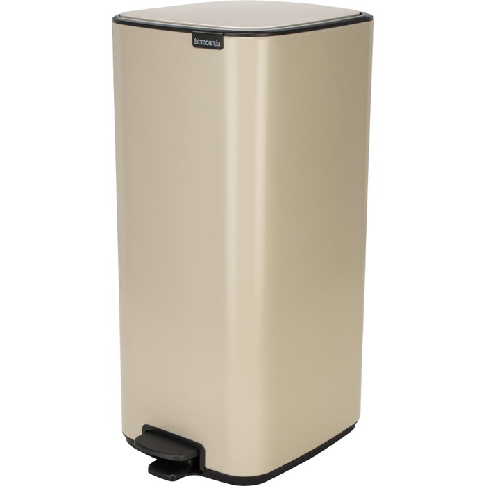 Brabantia Bo Cubo de Basura de Pedal 30 Litros Soft Beige