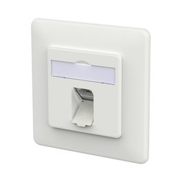 METZ CONNECT 130D371027-I Anschlussdose E-DAT C6A IDC, Dado RJ-45 1 Puerto Blanco, 1 Pieza