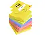 Post-it Bloc de Notas Adhesivas Quita y Pon Z-NotesUltra Intenso Pack 6 Blocs Surtidos 76x76 mm