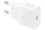Samsung EP-T2510NWEGWW Cargador de pared USB-C 25W Blanco con tecnología Super Fast Charging - Compatible universal - Incluye cable de 1 metro