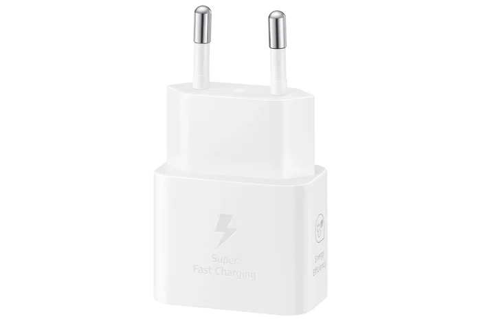 Samsung EP-T2510NWEGWW Cargador de pared USB-C 25W Blanco con tecnología Super Fast Charging - Compatible universal - Incluye cable de 1 metro