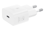 Samsung EP-T2510NWEGWW Cargador USB-C 25W Blanco con Super Fast Charging e Incluye Cable de 1m
