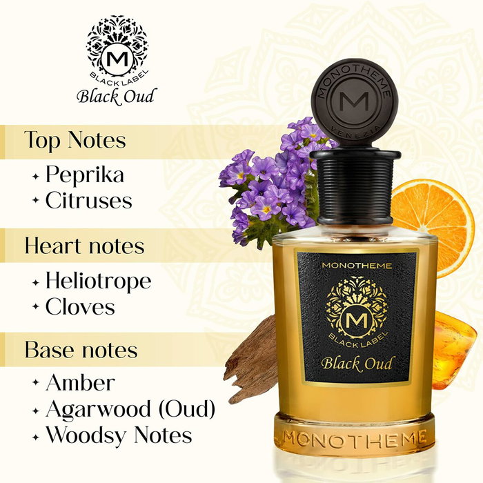Monotheme Black Oud Eau de Parfum 100 ml Spray Monotheme Black Oud Eau de Parfum 100 ml Spray